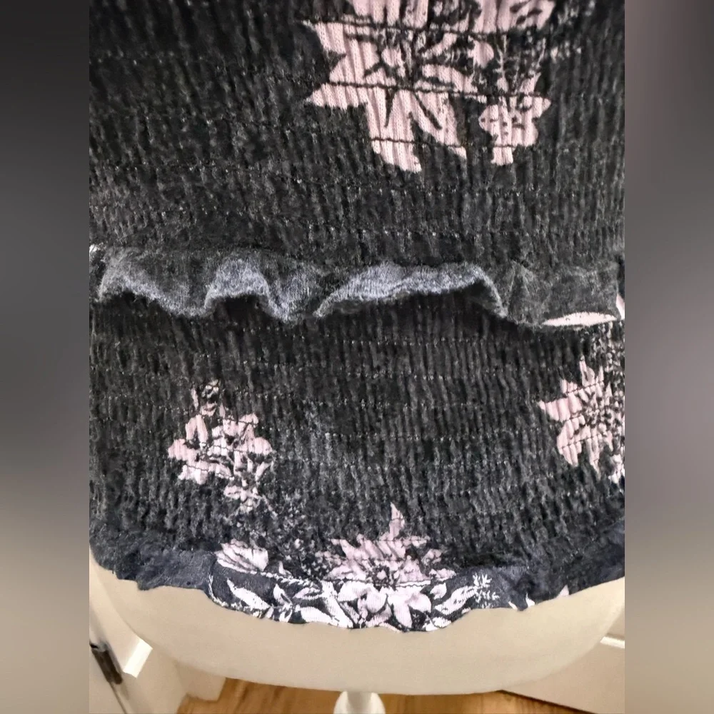 Free People Intimately. Hannah Printed Smocked Tank Top. Size XS.